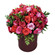 pink roses and lisianthuses in a box. Gomel