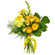 Yellow bouquet of roses and chrysanthemum. Gomel