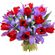 bouquet of tulips and irises. Gomel